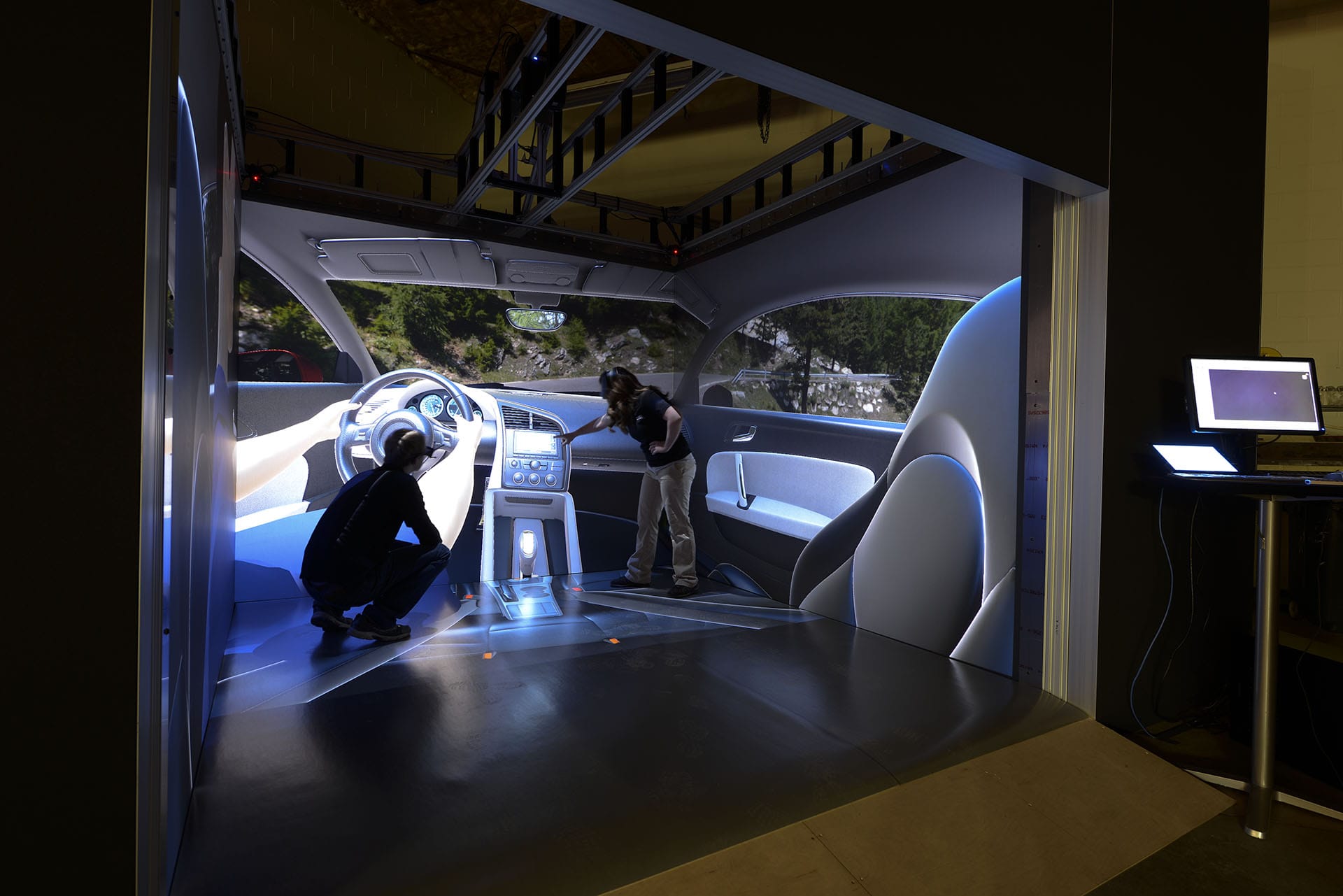 automotive interior design virtual reality projection VR Room