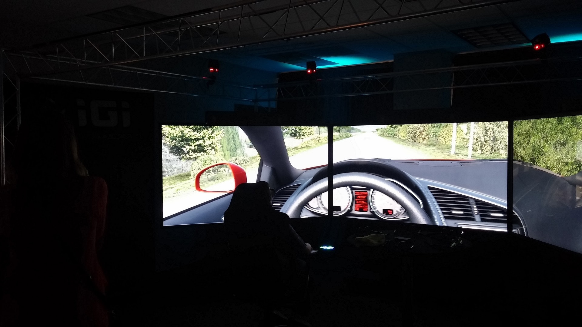 automotive driving virtual reality road simulation