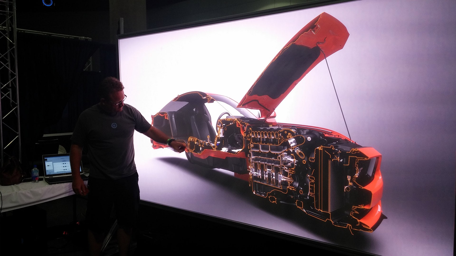 IGI laser powerwall automotive rendering cutaway